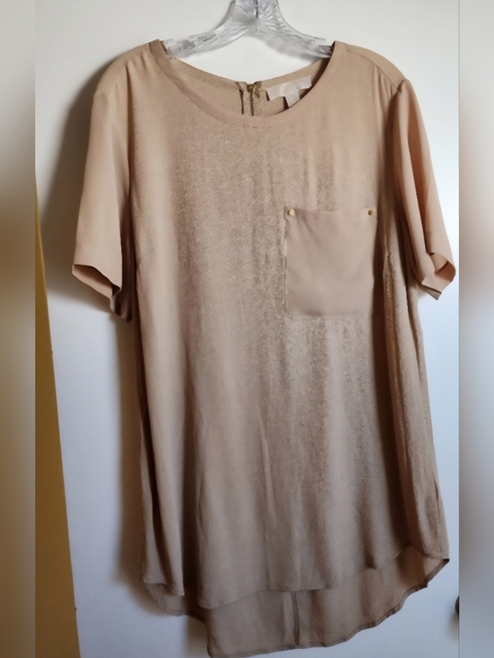 Michael Kors Tops - Michael Kors Tan Women's Flowy TUNIC EUC SZ 14 100% Viscose